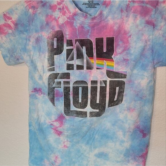 Vintage 70s Style Pink Floyd Tie-Dye T-Shirt – Men’s S – Classic Rock Band Tee - Picture 6 of 6